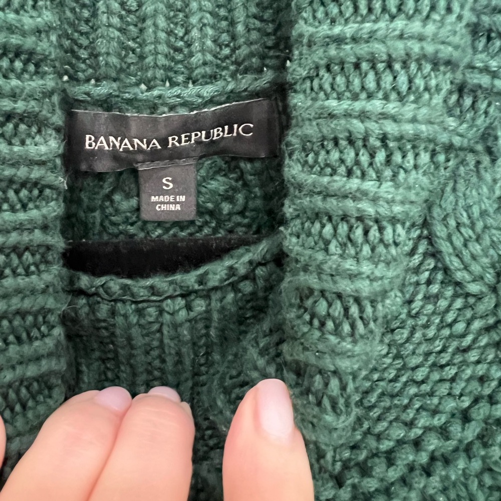 Banana Republic Green Sweater Sz S